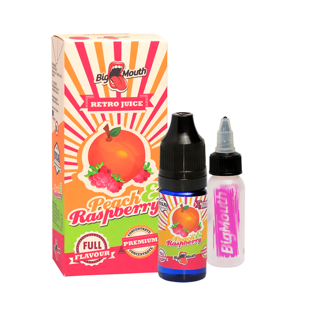 BROSKEV A MALINA (Peach & Raspberry) - aroma Big Mouth RETRO
