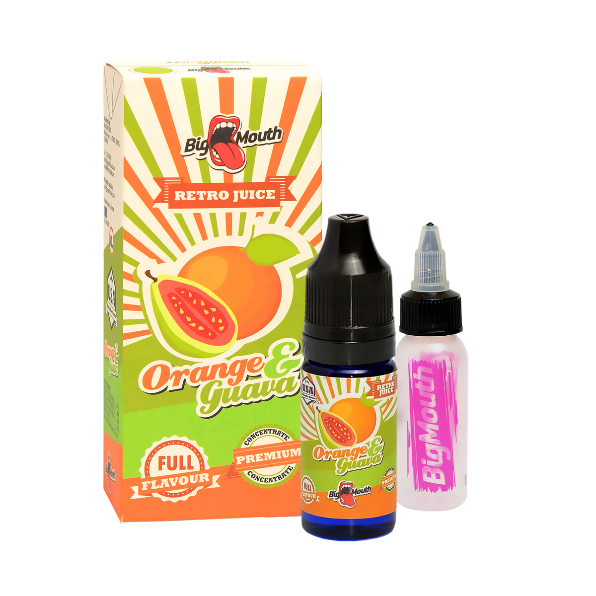 POMERANČ A GUAVA (Orange & Guava) - aroma Big Mouth RETRO