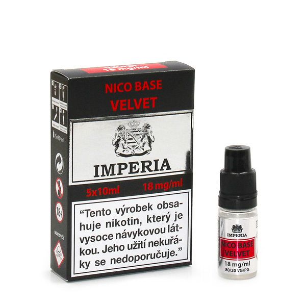 Velvet Base Imperia 18 mg - 5x10ml (20PG/80VG) Boudoir Samadhi s.r.o.