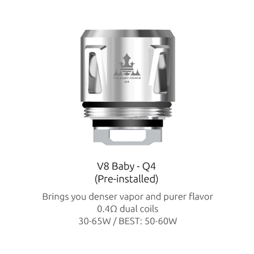 Žhavící hlava Q4 pro TFV8 Baby - 0.4 ohm SMOK